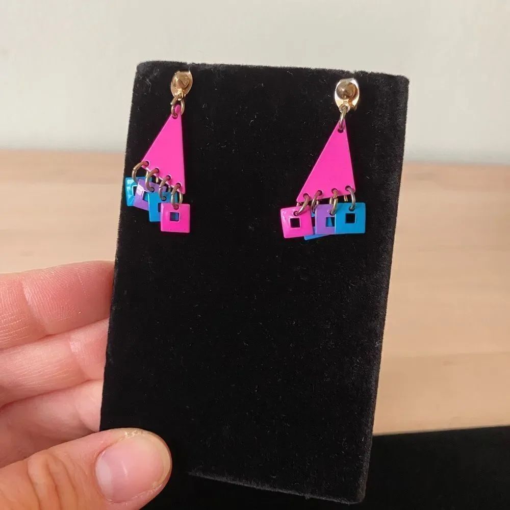 80s Vintage colorful Betsy Johnson Inspired Geometric